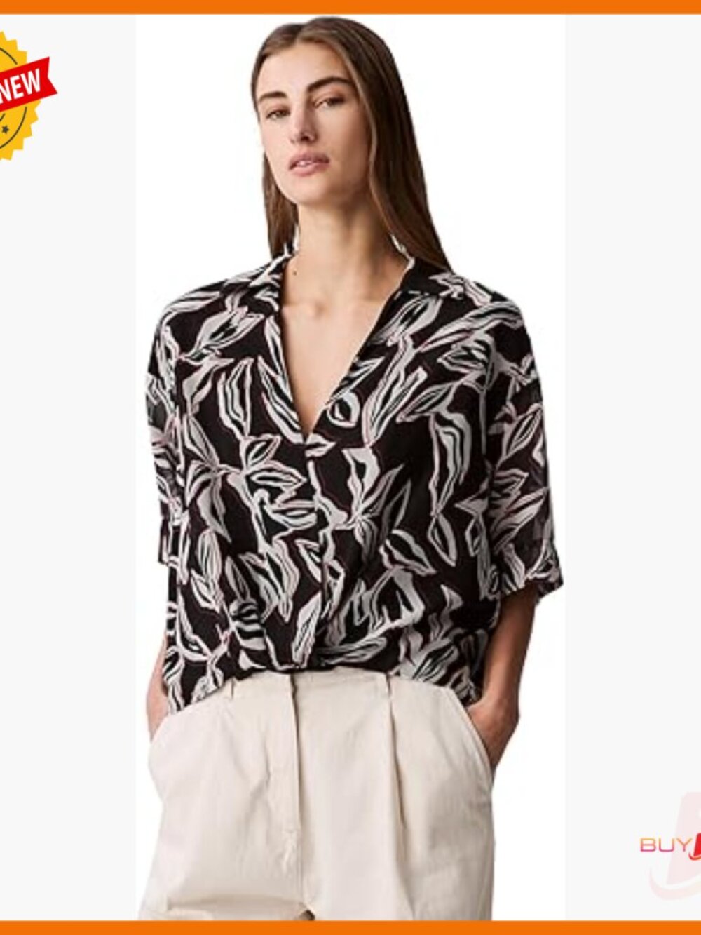 Relaxed Fit Chiffon Wrap Top With Short Sleeves And Collar